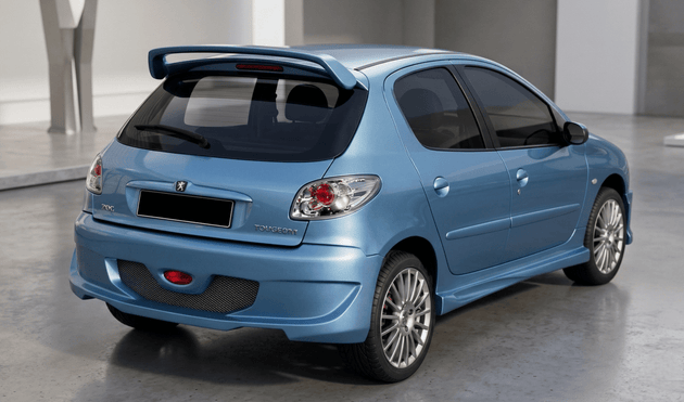 Rear Bumper Peugeot 206 - Para-Choques - Componor - 0106024