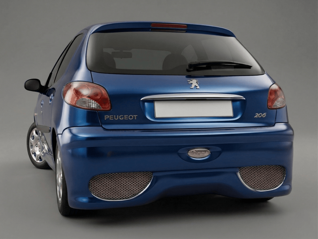 Rear Bumper Peugeot 206 - Para-Choques - Componor - 0106159