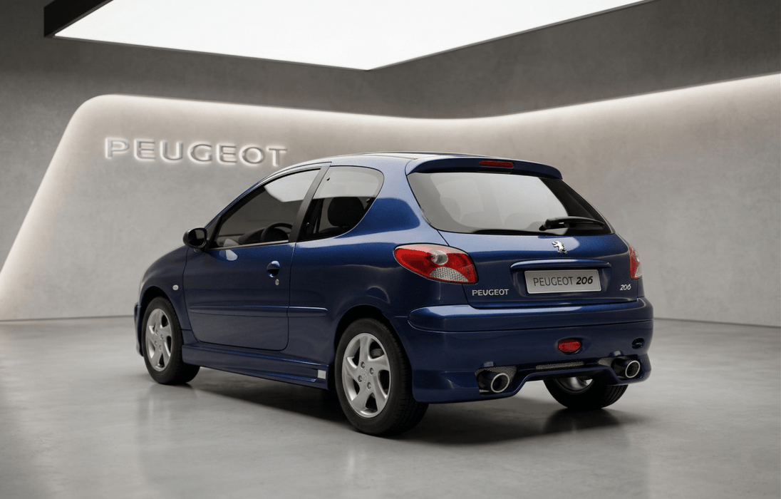 Rear Bumper Peugeot 206 - Para-Choques - Componor - 