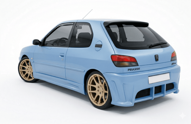 Rear Bumper Peugeot 306 - Para-Choques - Componor - 0106267