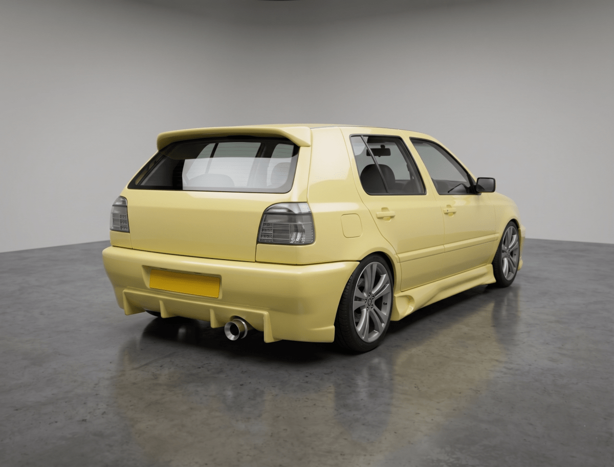 Rear Bumper Volkswagen Golf MK3 1991-1998 - Para-Choques - Componor - 0106136