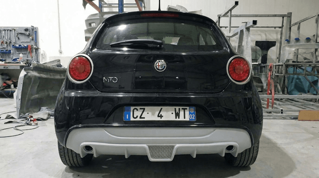 Rear Diffuser Alfa Romeo Mito GTA Look 2008-2018 - Difusor - Componor - 0105097